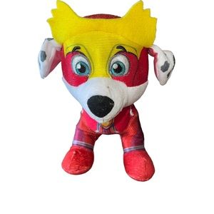 2018 Spin Master Paw Patrol Plush Dog Marshall Mighty Pups Super Paws 8” Tall